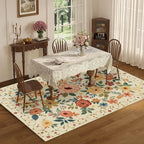 DUKINO 5x7 Area Rug, Floral Rugs - Image 4