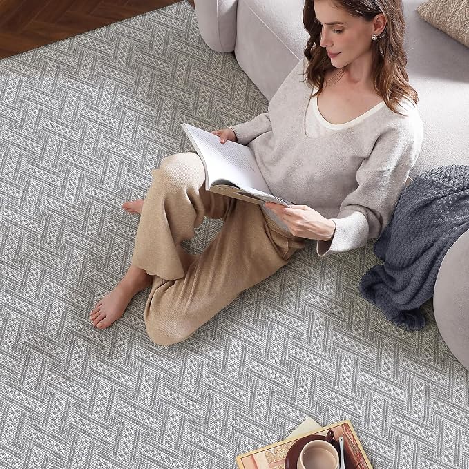 LUMI Washable Area Rug 5x8 for Living Room, Ultra Soft Modern Neutral Rugs - Image 5