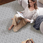 LUMI Washable Area Rug 5x8 for Living Room, Ultra Soft Modern Neutral Rugs - Image 5