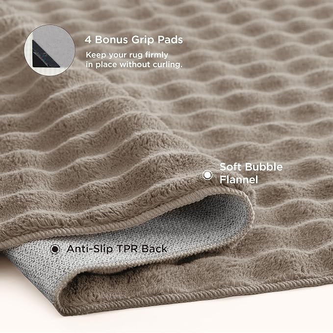 Bedsure 5x7 Fluffy Area Rugs for Living Room, Machine Washable Rugs, Non-Slip - Image 4