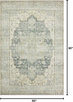Loloi II Skye Collection SKY-12 Charcoal/Dove 5'-0" x 7'-6" Area Rug - Image 2