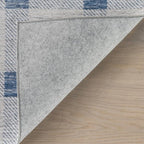 Dash & Albert Valen Plaid Blue Machine Washable Rug, 6 X 9 Feet - Image 6