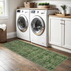 2x6 Green Vintage Washable Runner Rugs - Image 8