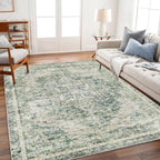 Area Rug 6'x9' Washable Vintage Traditional Floor Cover Thin Retro Kitchen by CHAMPLANT