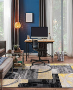 Rugshop Contemporary Circle Design Area Rug, Fade-Resistant Carpet - Image 6