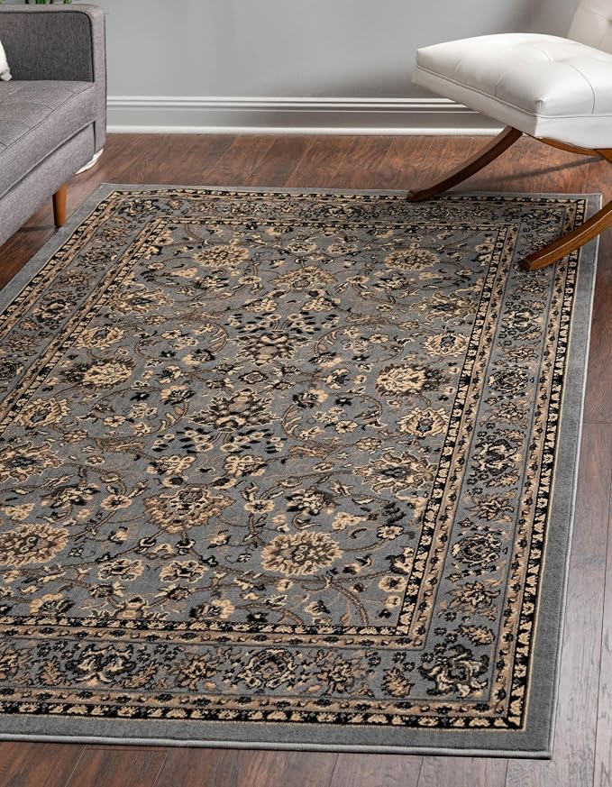Rugs.com Yasmin Collection Rug – 9' x 12' Gray Medium Rug Perfect - Image 3