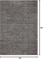 Loloi Kamala Collection KAM-06 Charcoal/Ivory 2'-3" x 3'-10" Accent Rug - Image 2
