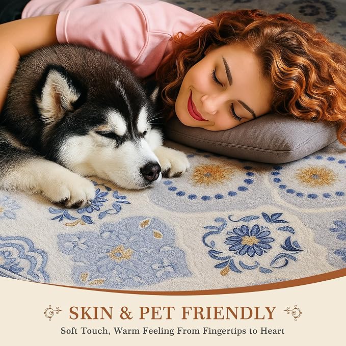 EnHomee Washable Area Rugs 4x6, Soft Area Rug - Image 8