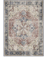 RUGGABLE Washable Vintage Area Rug – Kamran Royal Blue 5x7, Stain-Resistant - Image 3