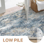 GENIMO Washable Area Rugs for Living Room, 8x10 Modern Non Slip Rugs, Low Pile - Image 6