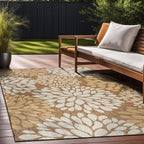 Beverly Rug Outdoor Rug 9x12 Modern Exotic Tropical Leaf Area Rugs by BeverlyRug