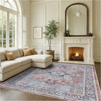 Fame Rugs Turkish Rug. Washable Vintage Oriental Antique Inspired Traditional - Image 9
