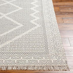 Mark&Day Wool Rugs, 8x10 Nishnabotny Cottage Light Gray Area Rug, Bedroom or - Image 6