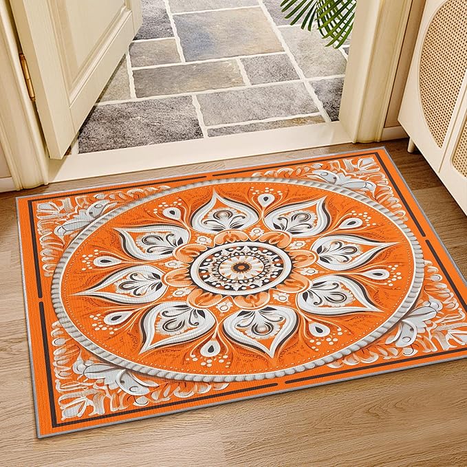 Mandala Rugs 5x7-8x10 Area Rugs, Vintage Meditation Rug - Image 4