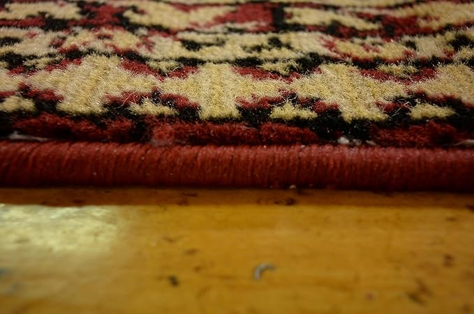 Unique Loom Taftan Collection Border Geometric Tribal Inspired Design Area Rug - Image 15