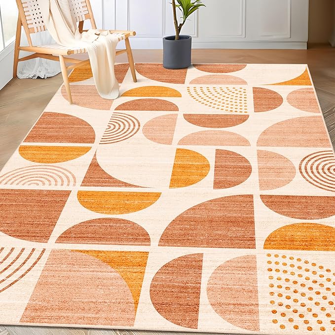 MUJOO Boho Rug Washable, 3x5 Area Rugs by MUJOO