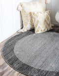 Rugs.com Angelica Collection Rug – 6 Ft Round Light Gray Medium Rug Perfect by Rugscom