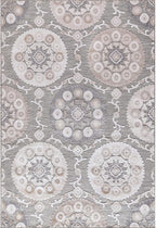 CAMILSON Indoor Outdoor Rug 9x12 Bohemian Medallion Floral Area Rugs - Image 2