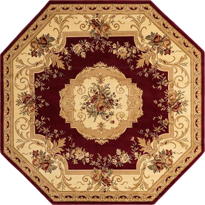 Unique Loom Versailles Collection Traditional Classic Floral Motif Area Rug - Image 8