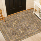 Vintage Brown 3x6 Area Rugs for Large Entryway, Bedroom Beside Rug, Laundry Room - Image 6