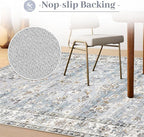 Area Rug 8x10 Living Room Rug, Machine Washable Vintage Distressed Boho Area - Image 7