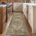 GENIMO 3x7 Runner Rugs for Hallway, Machine Washable Non Slip Vintage Rugs - Image 8