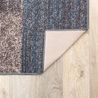 Rugshop Contemporary Blue Geometric Boxes Non-Slip Area Rug Non-Shedding - Image 5