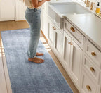 Well Woven Custom Size Hallway & Stair Runner- Harlow Pompeii Light Blue 31 - Image 2