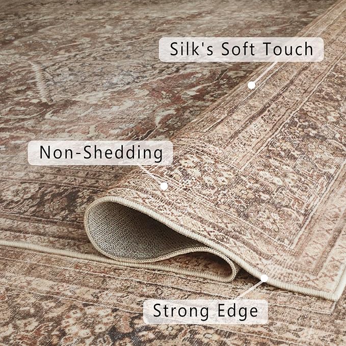 vivorug 8x10 Area Rugs for Living Room, Non-Slip Backing Washable Rug 8x10 - Image 6