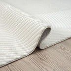Abani Cream Area Rug for Living Room, Bedroom- Zen Reiki Pattern- 2'6" x 6' - Image 5