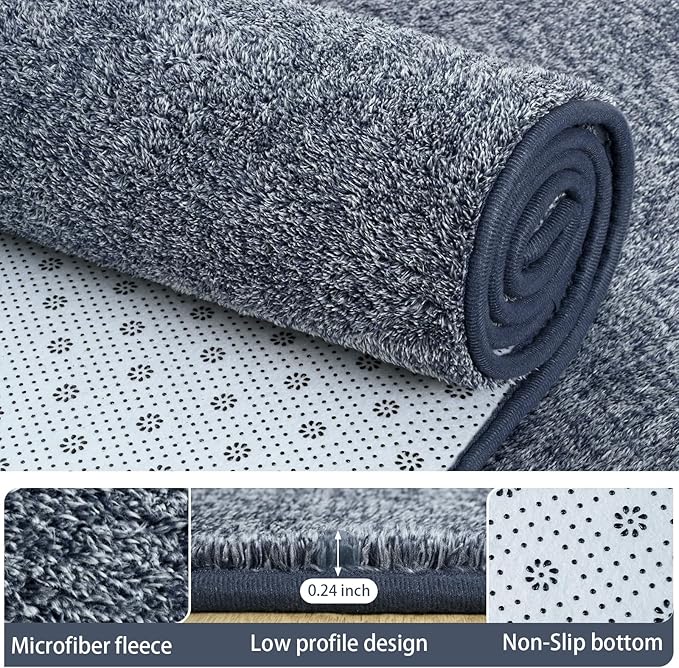 AROGAN Washable 4×6 Bedroom Rug, Modern Area Rugs - Image 3