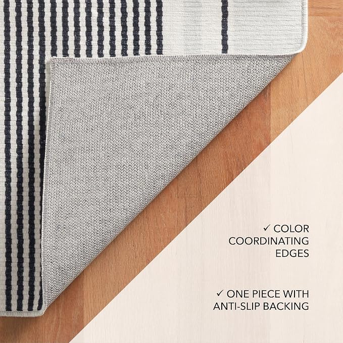 Dash & Albert Gunner Stripe Machine Washable Rug, 2.5 X 8 Feet - Image 7