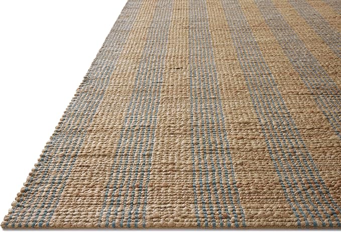 Loloi Chris Loves Julia Judy Collection JUD-04 Natural/Sky 9'-3" x 13' Area Rug - Image 5