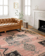 Loloi Jocelyn Collection JOC-06 Rose/Rose 2'-3" x 4'-0" .38" Thick Accent Rug - Image 2