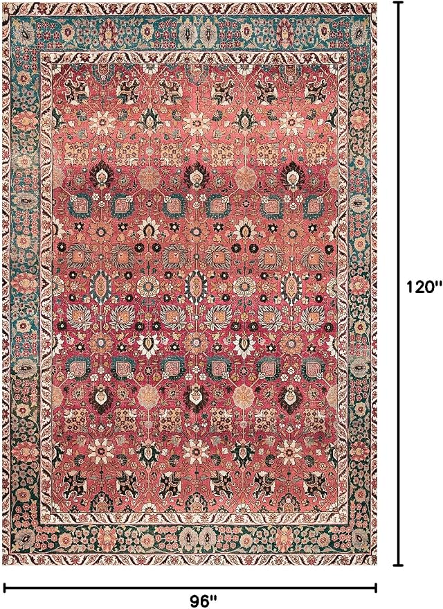 vivorug 8x10 Area Rugs for Living Room, Non-Slip Backing Washable Rug 8x10 - Image 2