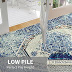 Easy-Going Area Rug 4x6 Washable Boho Rugs - Image 2