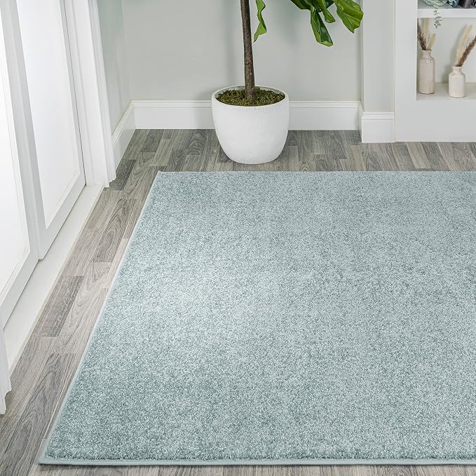 Eyely UES100S-9 Supersoft Haze Solid Low-Pile Indoor Area Rug - Image 4