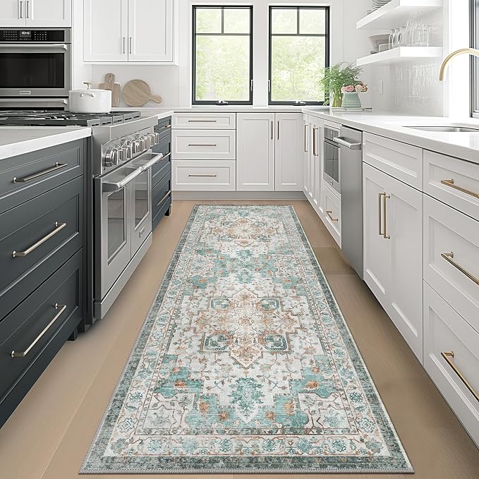 GENIMO 2x4 Runner Rugs for Hallway, Machine Washable Non Slip Vintage Rugs - Image 2
