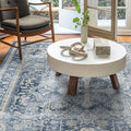 RUGGABLE Washable Vintage Area Rug – Kamran Admiral Blue 5x7, Stain-Resistant by RUGGABLE