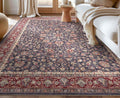 Well Woven Asha Rome Navy Blue Red 7'7" x 9'10" Area Rug by WellWovenRugs