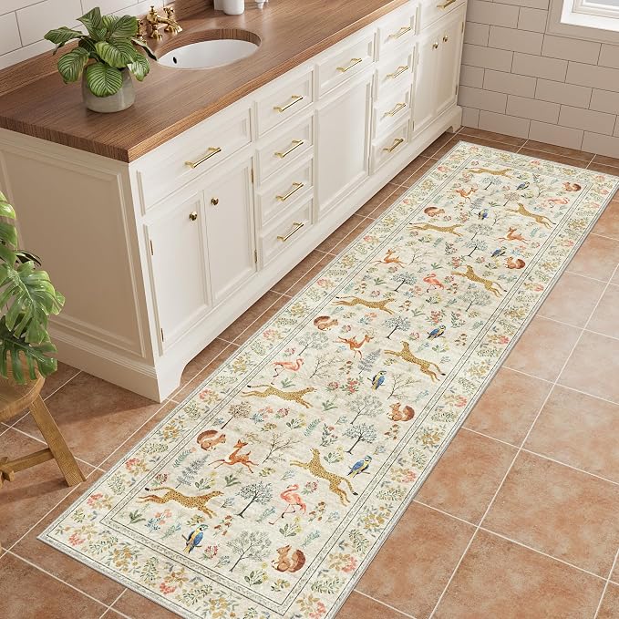 DUKINO 2x6 Rug for Hallway, Washable Kitchen Runner Rug - Image 2