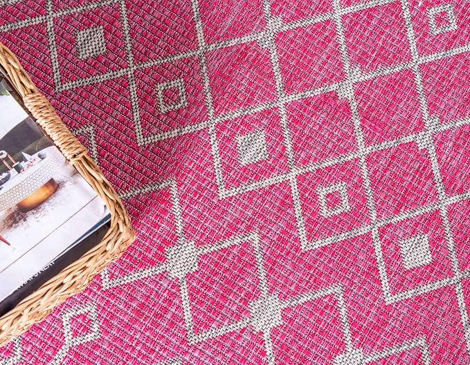 Unique Loom Outdoor Trellis Collection Area Rug - Image 5