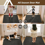 COSY HOMEER-Door-Mat Dirt Trapper Entryway Rugs 20"x32" Non Slip Washable - Image 9