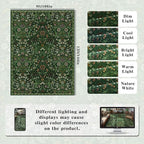 9x12 Dark Green Vintage Floral Area Rug, Washable Large Boho Living Room Rugs - Image 2