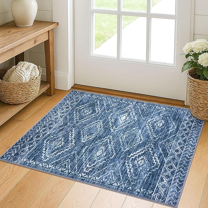 KILOCOCO Entryway Rug 2x3 Small Washable Rug Door Mat Indoor Soft Non Slip by Kilococo