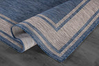 Beverly Rug Outdoor Rug 6x9 Modern Bordered Area Rugs - Image 3