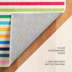 Dash and Albert Rainbow Machine Washable Area Rug - Image 6