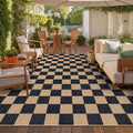 Lahome Checkered Easy Jute Rug, 9x12 Area Rug by Lahome