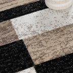 Superior Indoor Area Rug, Jute Backed, Modern Geometric Patchwork Floor Decor - Image 5