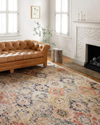 Loloi Jocelyn Collection JOC-07 Khaki/Multi 2'-3" x 7'-6" .38" Thick Runner Rug by Loloi